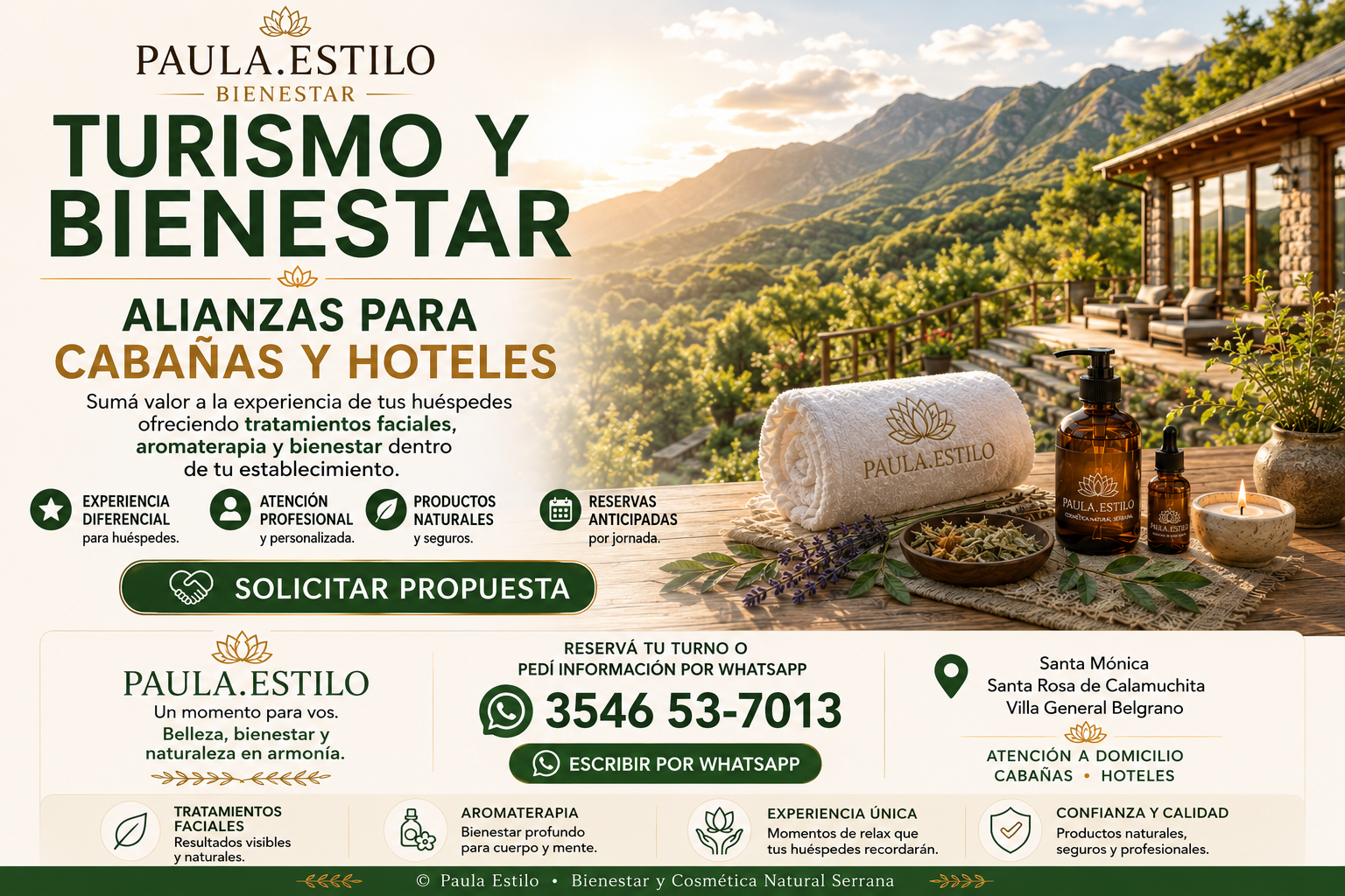 Turismo y bienestar - alianzas para cabañas y hoteles